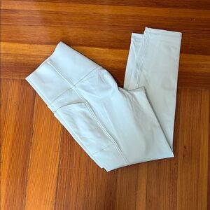 Athleta Gray Salutation Stash Leggings